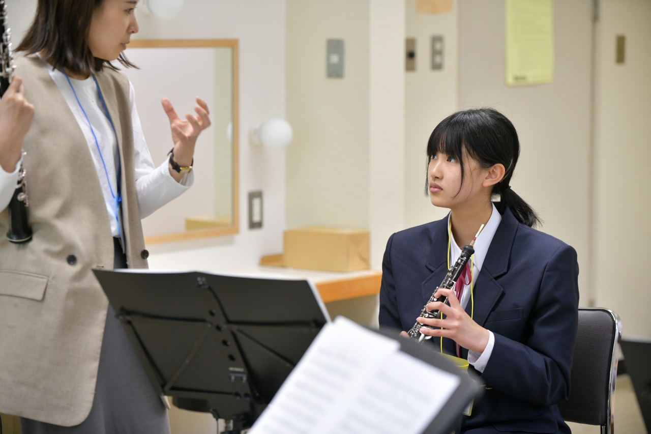 音楽クリニック「中学生吹奏楽コース」